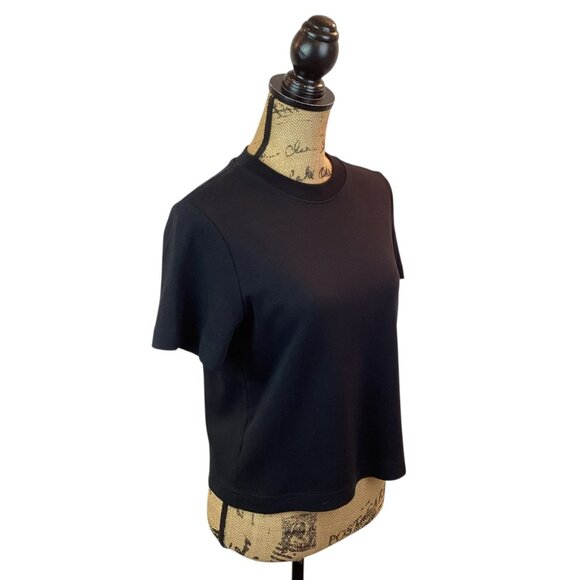 COS Womens Small Short Sleeve T-Shirt Black 100% Cotton - Picture 5 of 9